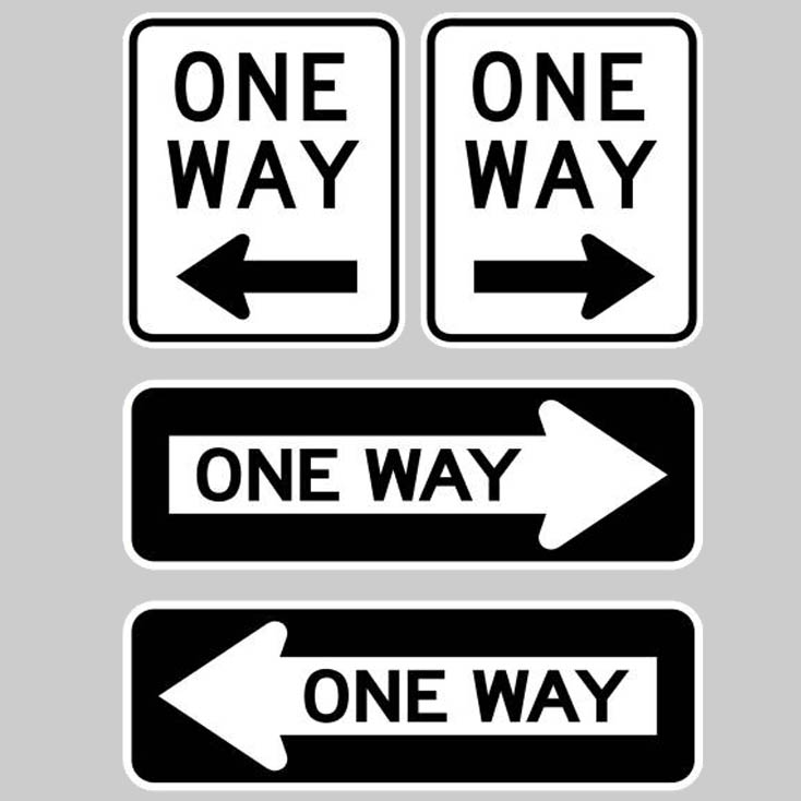 One Way Signs