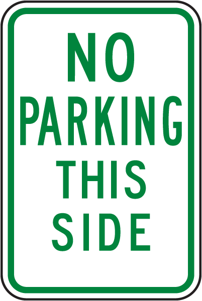 Parking This Side Sign