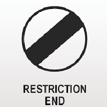 Restriction Ends Sign