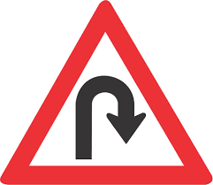 Right Hairpin Bend Sign