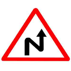 Right Reverse Bend Sign