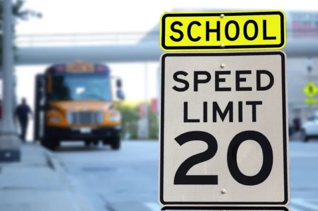 School Zone Speed Limit Sign