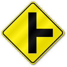 Side Road Right Sign