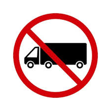 Truck Prohibited Sign