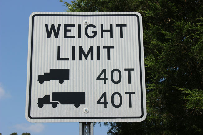Weight Limit Signs