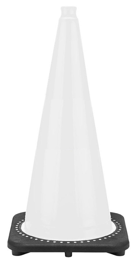White Traffic Cones