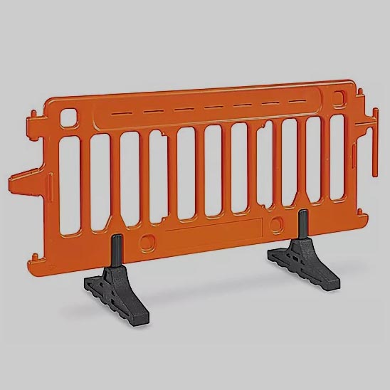 plastic pedestrian barriers
