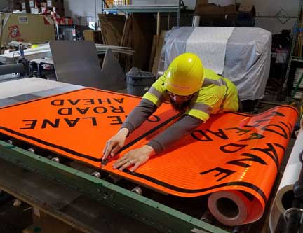 reflective sheet cutting
