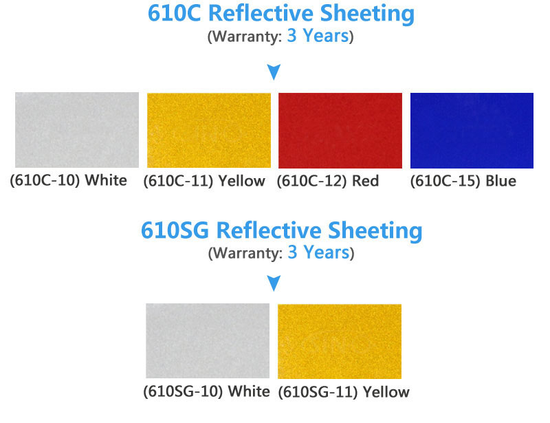 3M 610C Commercial Grade Reflective Sheeting