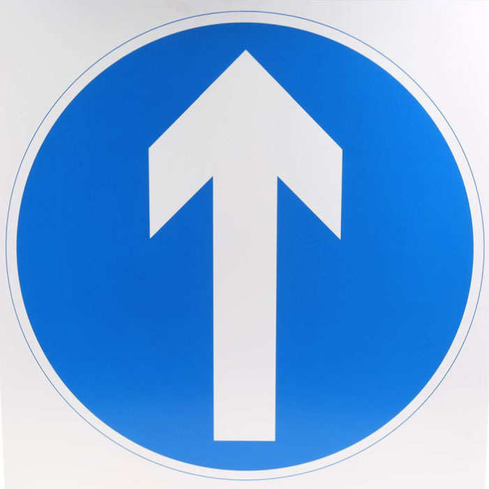 A Straight Arrow Sign