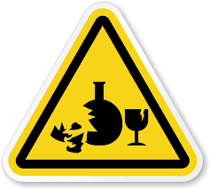 Broken Glass Hazard Symbol