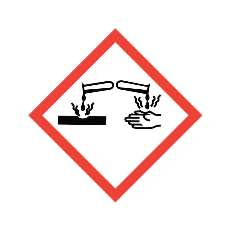 Corrosive Hazard Sign