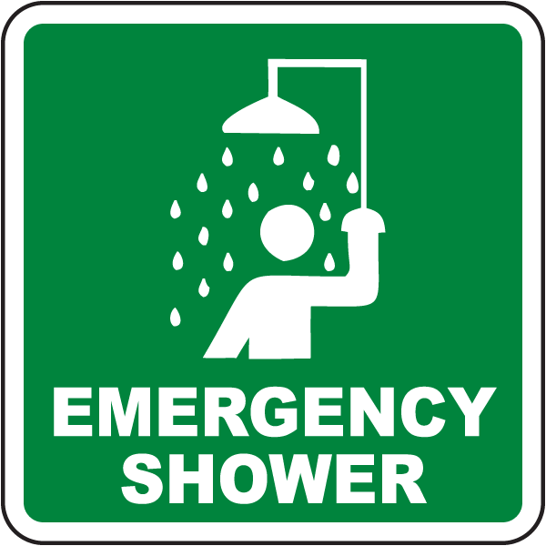 Emergency Shower Sign
