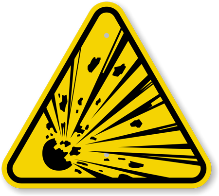 Explosion Risk Sign