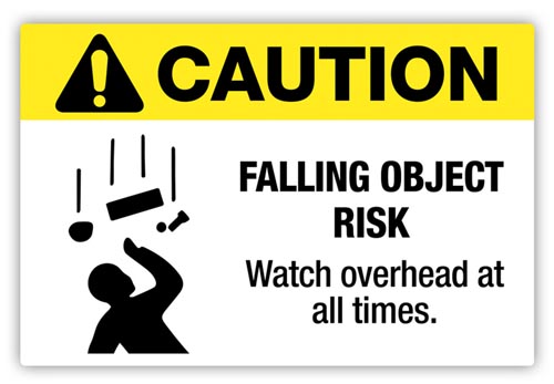 Falling Objects Signage