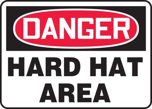 Hard Hat Area Sign