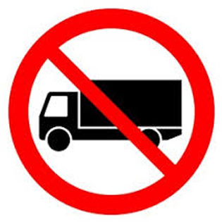 Heavy Vehicles Restrictions Sign