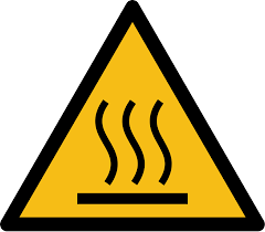 Hot Surface Warning Sign