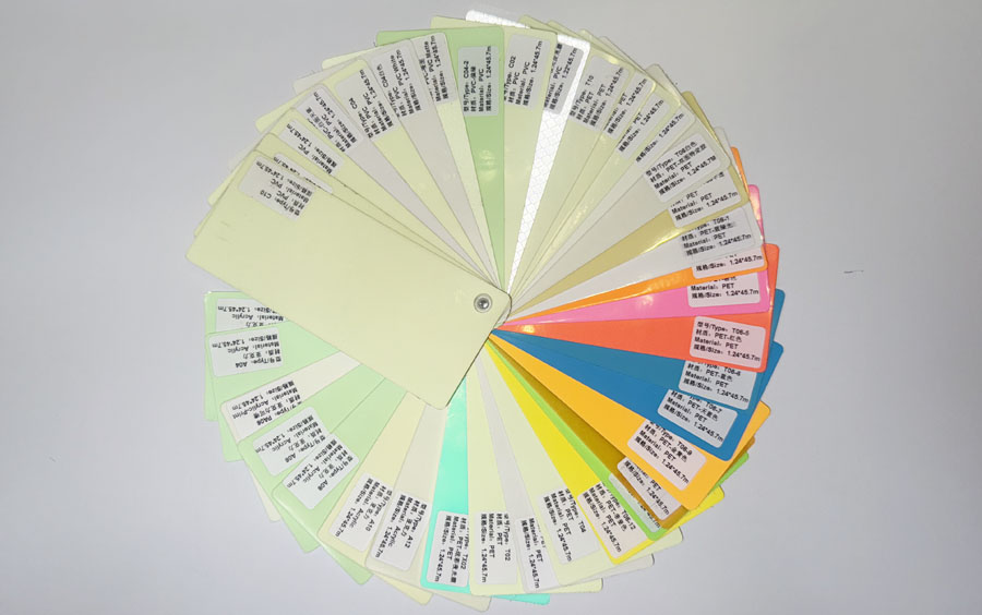 JACKWIN phosphorescent film color card
