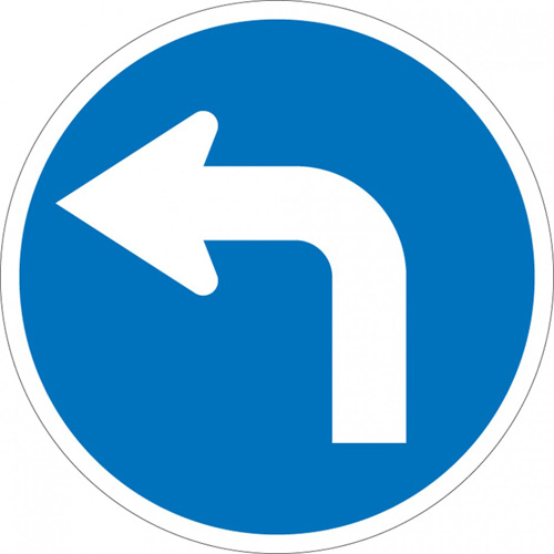 Left Turn Sign