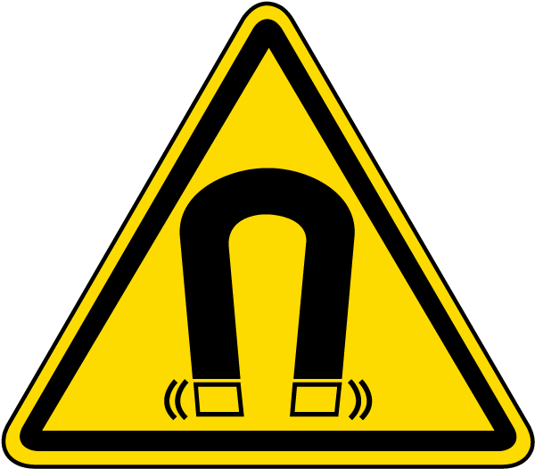 Magnetic Field Warning Sign