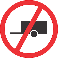 No Towed Vehicle Sign