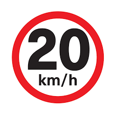 Road Speed Limit Sign