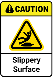 Slippery Surface Signage