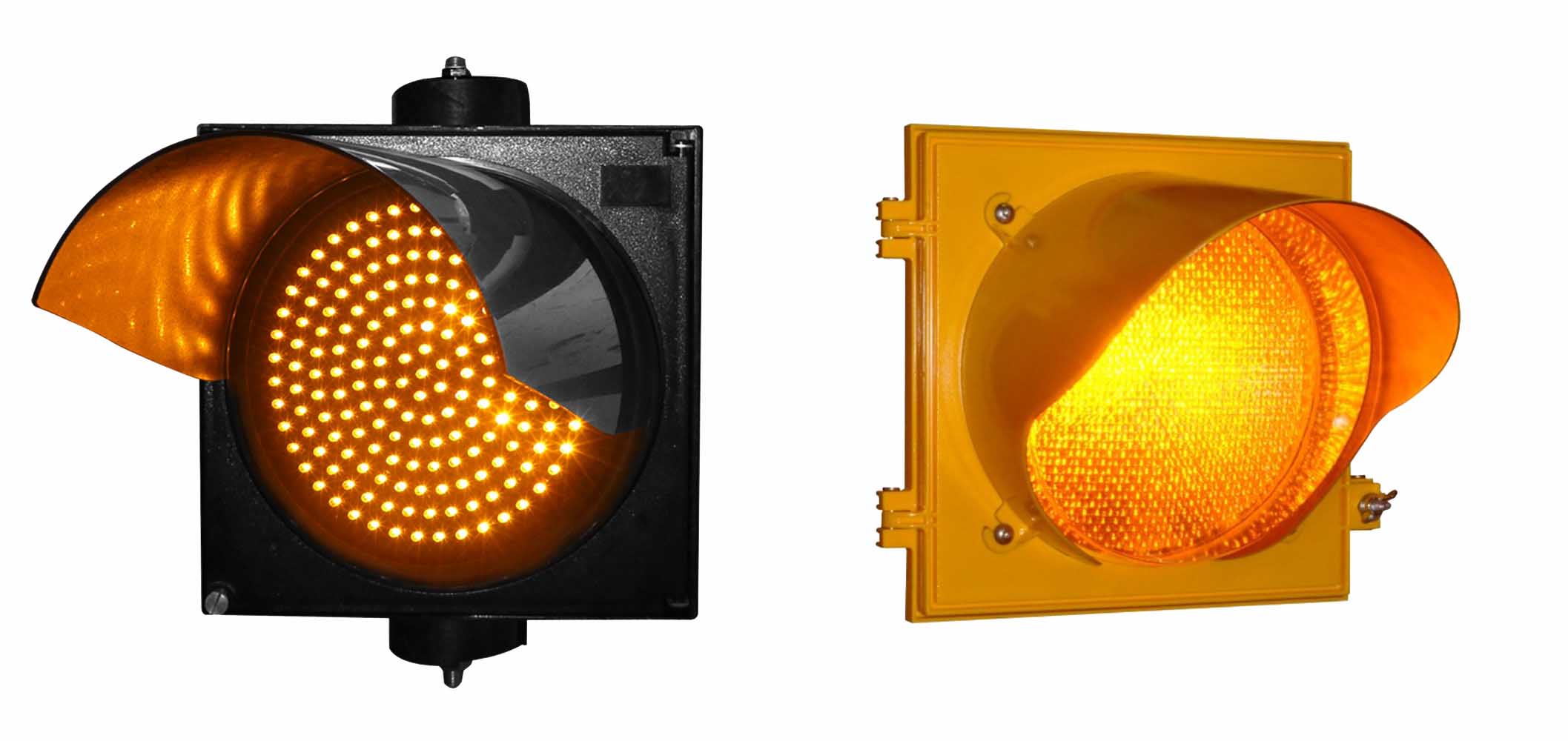 Yellow Flashing Traffic Signals