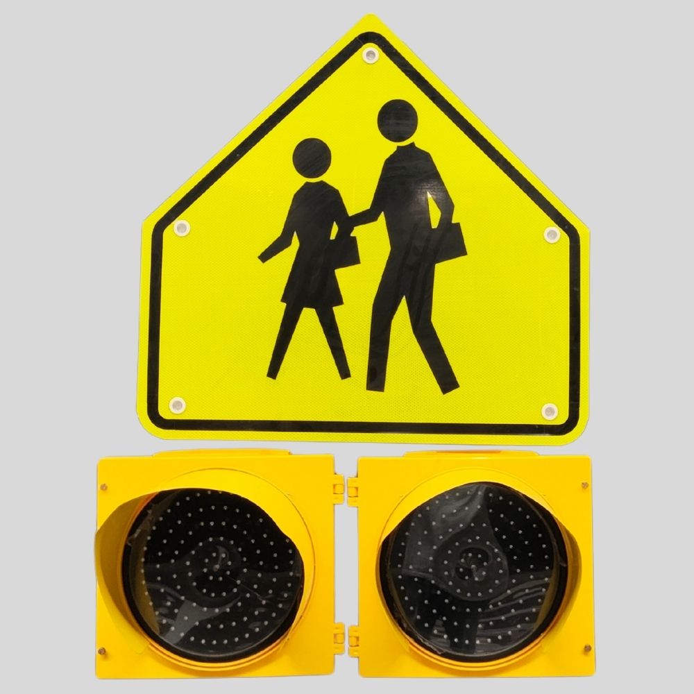 crosswalk pedestrian flashing lights