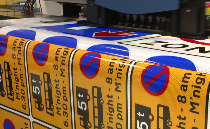 reflective sheet printing