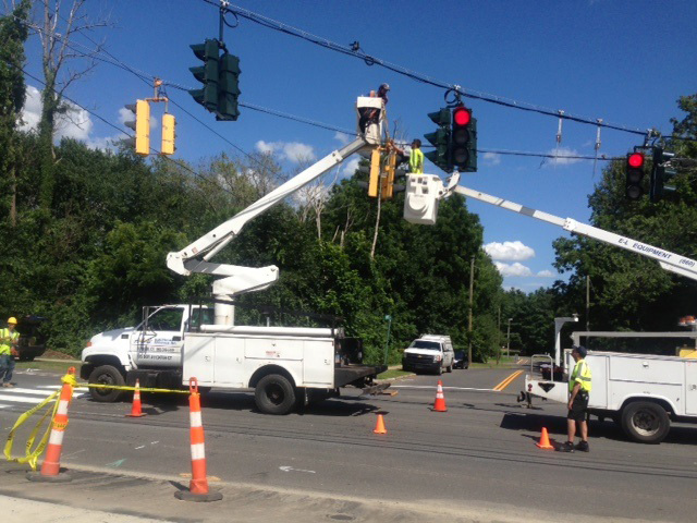 traffic sign installation