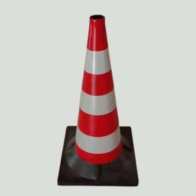 Cone de trânsito de borracha de 54 cm
