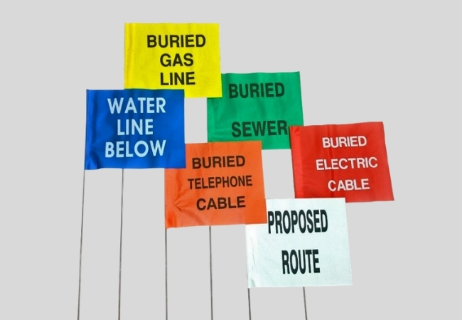 Custom Utility Marking Flags
