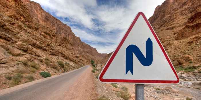 Double Bend Sign