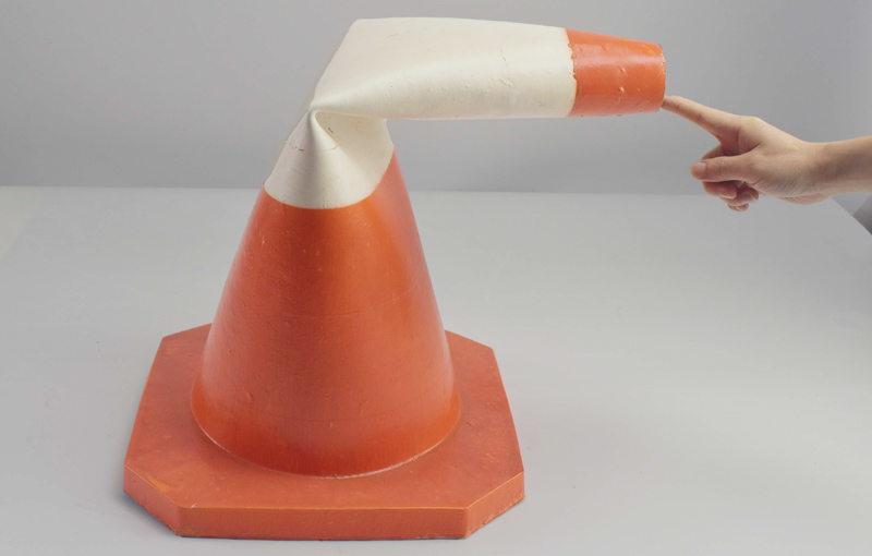 Excelente cone de segurança de borracha