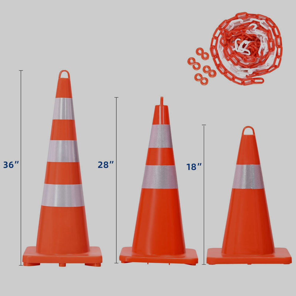 Grabber PVC Traffic Cones