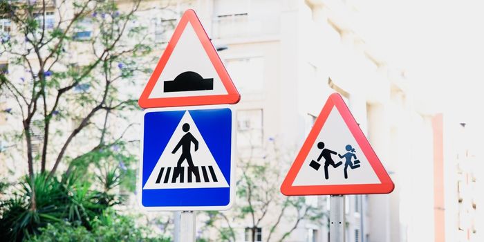 Hump Triangle Road Sign