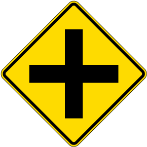 Intersection Ahead Sign