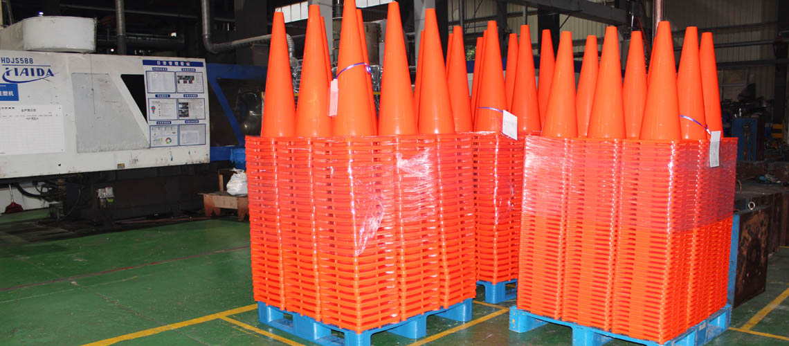 Armazém de cones de trânsito laranja JACKWIN