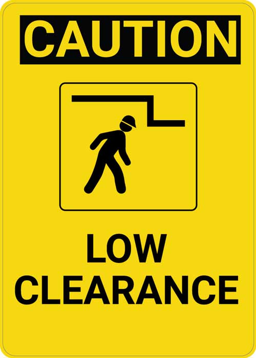 Low Clearance Sign