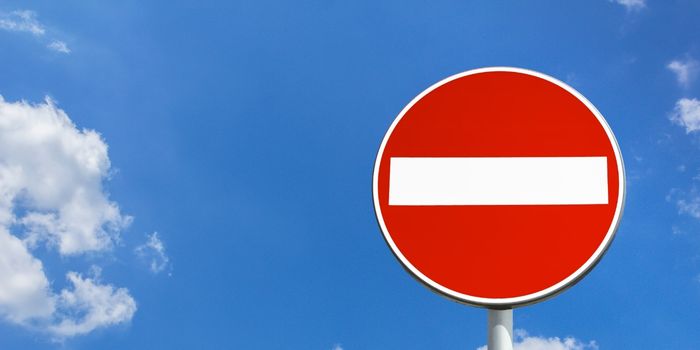Señal de tráfico de no entrada