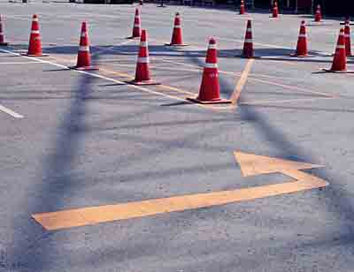 PVC Traffic Cones for Parking Lot