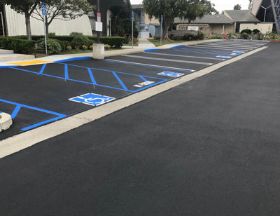 Parking Lot in USA
