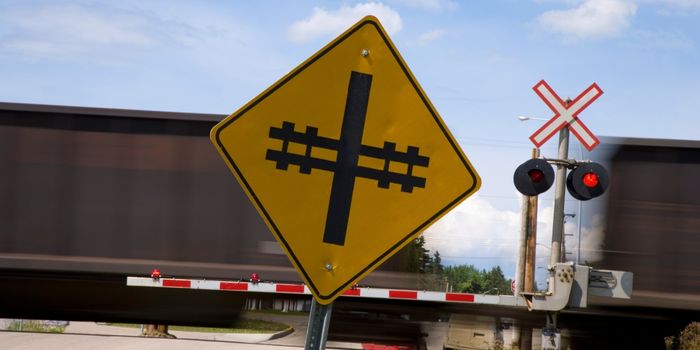Railroad Advance Warning Sign