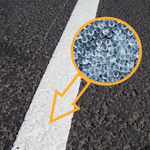 Reflective Glass Beads for Traffic Paint