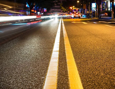 Road dividing line paiting