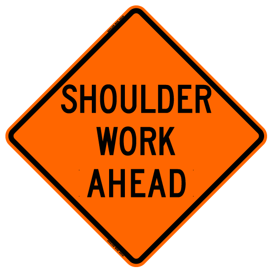Shoulder Work Ahead Sign