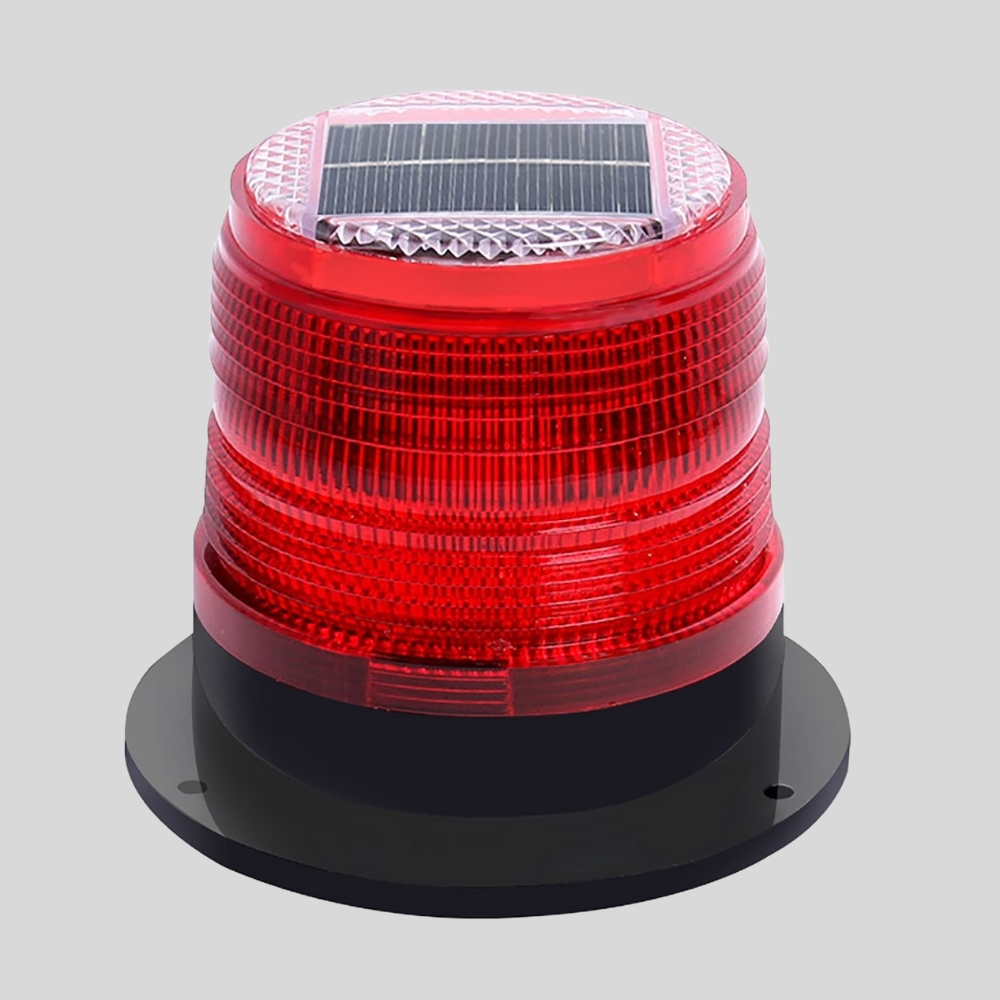 Solar Powered Red Strobe Lights