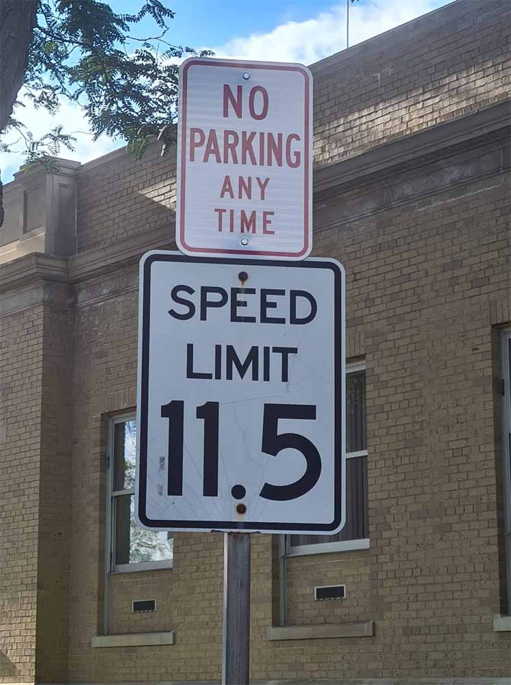 Speed Limit in Parking Lot
